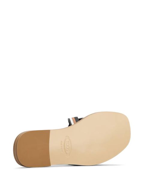 Tod's Kate leather slides - Black