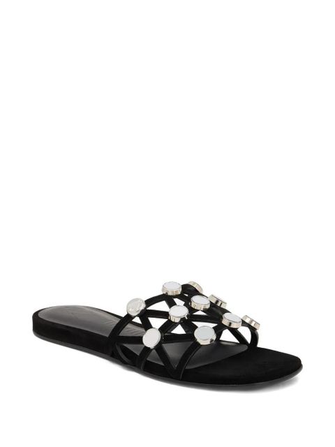 The Attico grid studded flats - Black - zdjęcie produktu nr 2