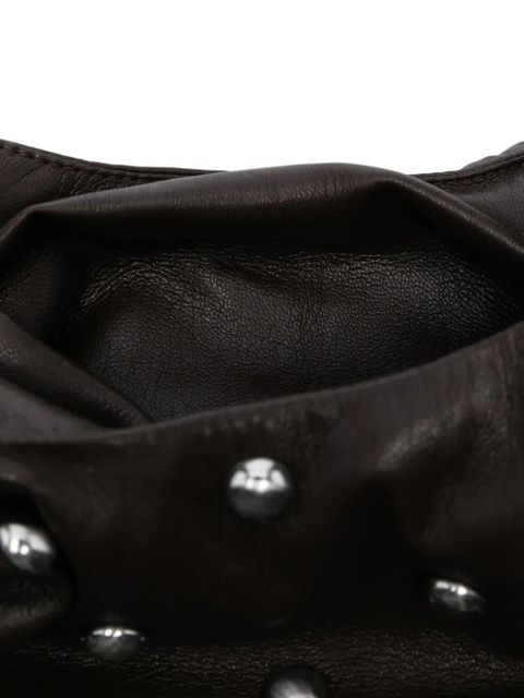 Nanushka small knot clutch bag - Brown