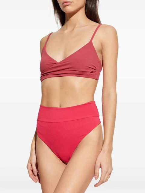 Bond-eye Raya high-waisted bikini bottom - Red