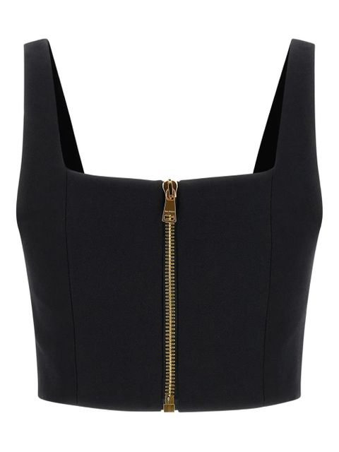 Balmain button-fastening cropped top - Black - zdjęcie produktu nr 2