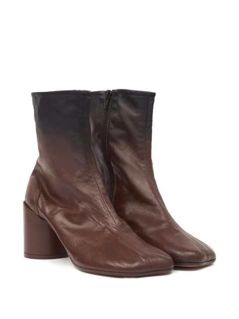 MM6 Maison Margiela 90mm leather ankle boots - Brown