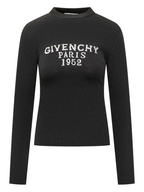 Givenchy ribbed logo-jacquard sweater - Black - zdjęcie produktu nr 1
