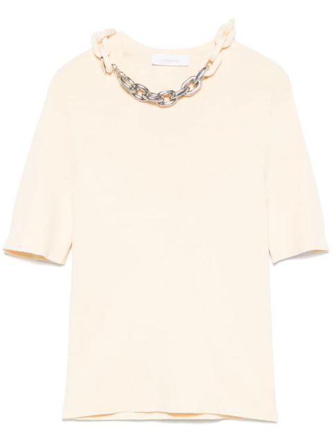 Rabanne chain link-detail top - Neutrals - zdjęcie produktu nr 1