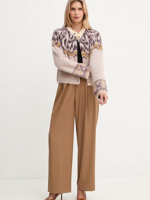 Forte Forte kardigan z dodatkiem wełny damski kolor beżowy 14459.myknit