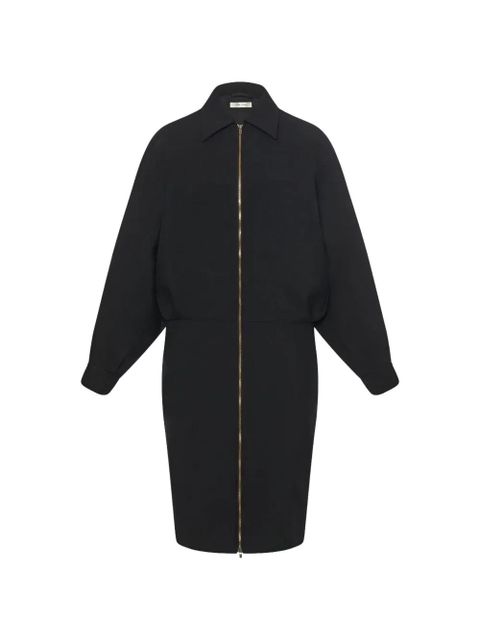 The Row Mave zip-front balloon-sleeve dress - Black - zdjęcie produktu nr 2
