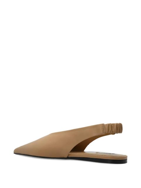 AMI Paris point-toe elasticated fat pumps - Neutrals