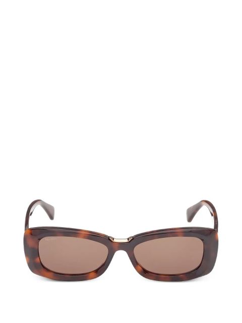Max Mara Eyewear rectangle-frame sunglasses - Brown - zdjęcie produktu nr 1