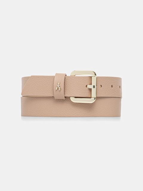 Patrizia Pepe pasek skórzany damski kolor beżowy CW8684 L001 - zdjęcie produktu nr 1