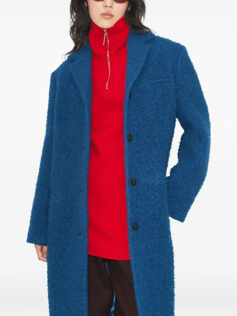 Tory Burch button wool coat - Blue