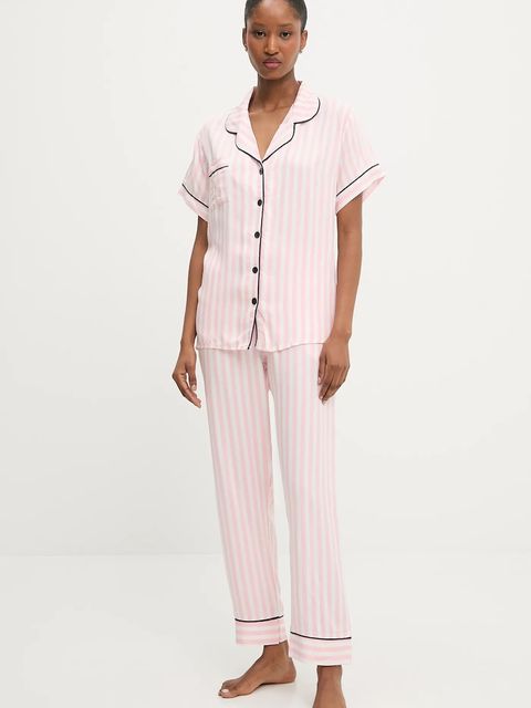 Answear.LAB piżama damska kolor różowy