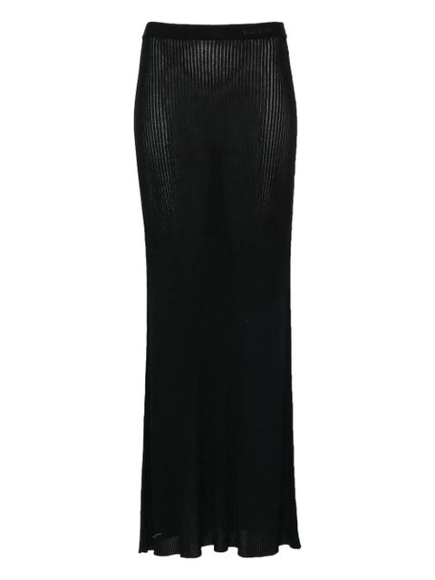 Balenciaga ribbed maxi skirt - Black - zdjęcie produktu nr 1
