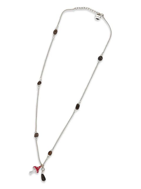 Miu Miu mushroom-charm beaded necklace - Gold - zdjęcie produktu nr 1