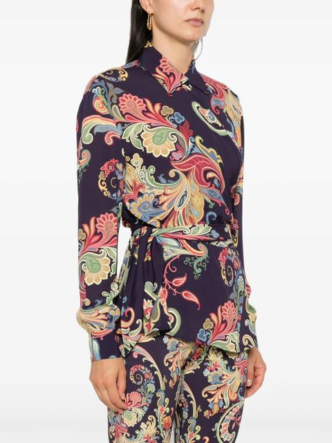 ETRO paisley-print shirt - Blue