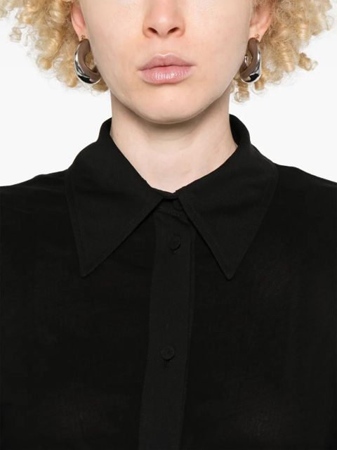 Jil Sander crepe shirt - Black