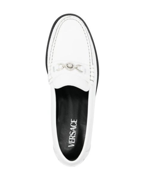Versace Medusa '95 leather loafers - White