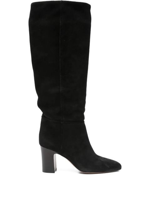 Paris Texas suede leather block-heel boots - Black - zdjęcie produktu nr 1