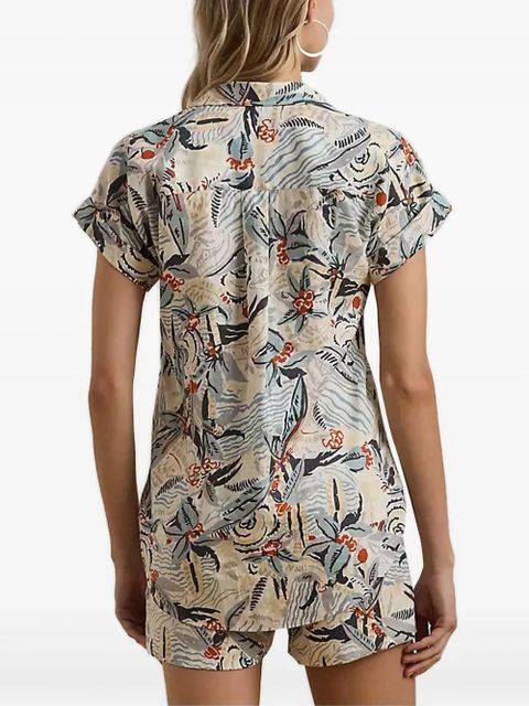 Lauren Ralph Lauren floral print short-sleeve top - White