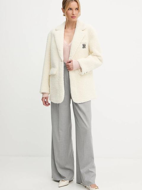 BOSS kardigan wełniany damski kolor pomarańczowy lekki 50544904 - zdjęcie produktu nr 2