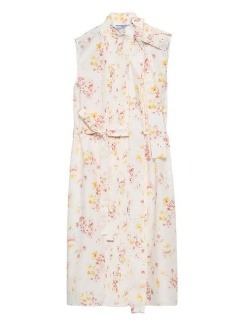 Prada floral-print dress - Pink - zdjęcie produktu nr 1