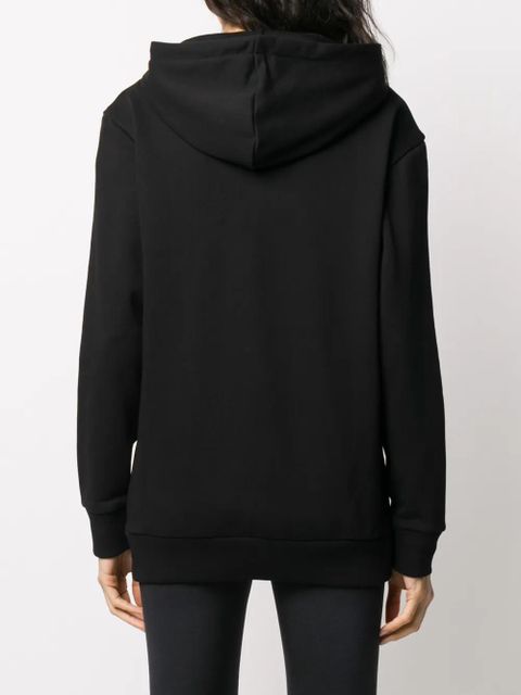 Balmain logo zipped hoodie - Black