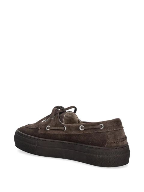 Copenhagen CPH177 lace-up suede boat shoes - Brown