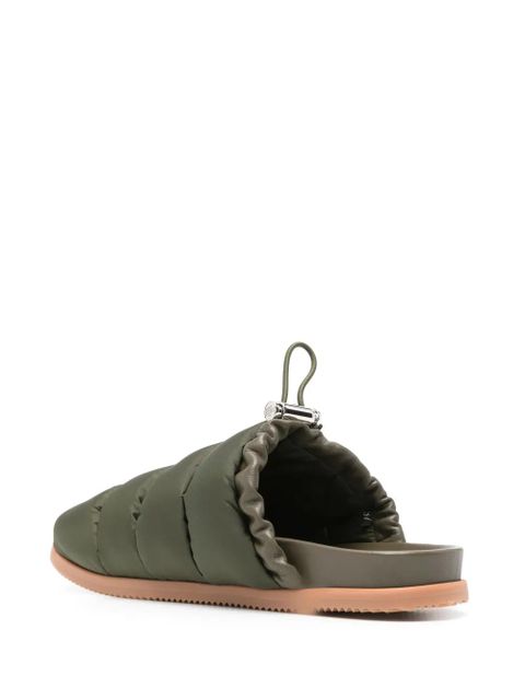 Moncler Mon Pocket slippers - Green