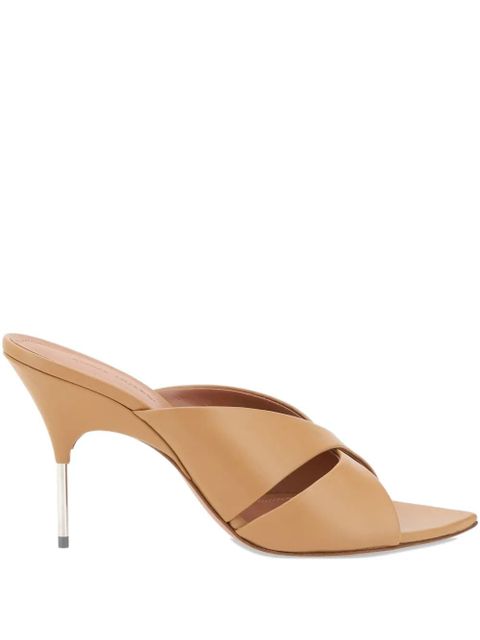 Amina Muaddi 85mm Samantha mules - Neutrals - zdjęcie produktu nr 1