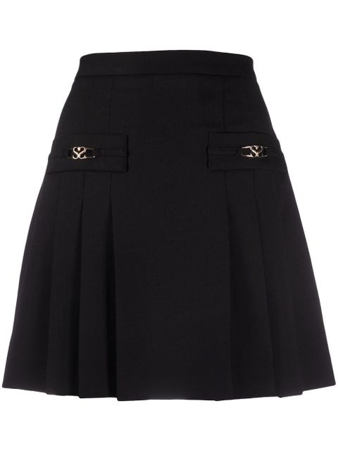 SANDRO pleated mini skirt - Black - zdjęcie produktu nr 1