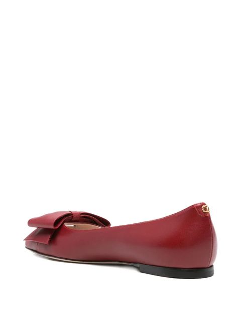 Valentino Garavani bow-details ballet flats - Red