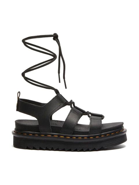 Dr. Martens sandały skórzane Nartilla damskie kolor czarny na platformie DM31617001