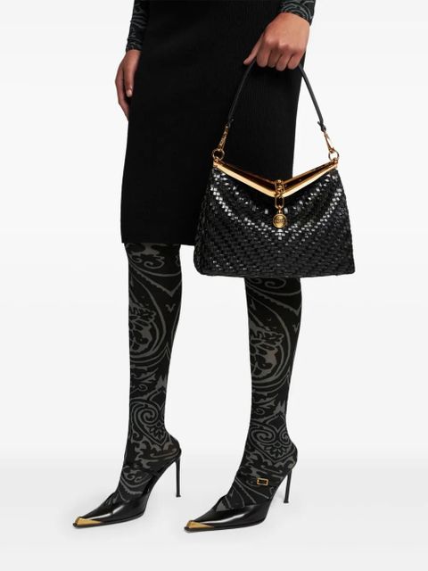 ETRO medium woven Vela shoulder bag - Black - zdjęcie produktu nr 2