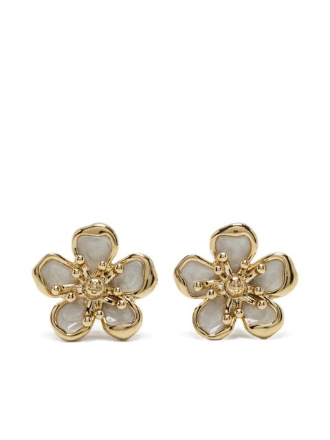Casablanca flower earrings - Gold - zdjęcie produktu nr 2