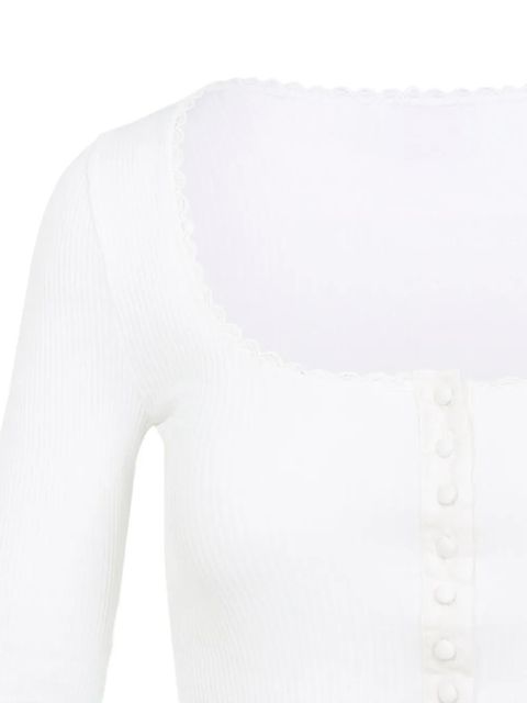Chloé button-front ribbed cardigan - White