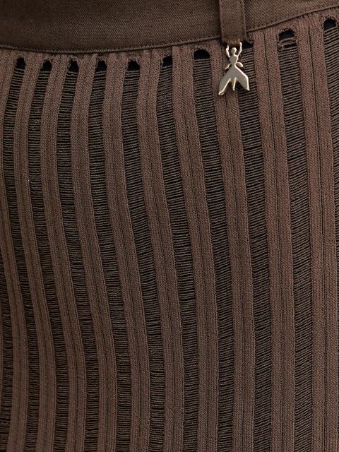 Patrizia Pepe spódnica kolor brązowy midi prosta 2G1029 K254