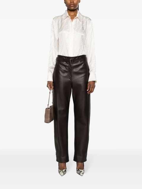FENDI FF-jacquard silk shirt - Neutrals - zdjęcie produktu nr 2