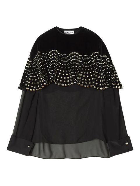 Lanvin beaded velvet top - Black - zdjęcie produktu nr 1