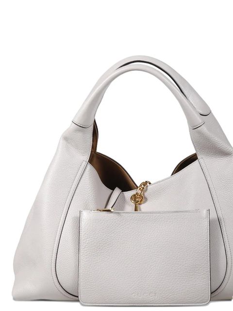 Gucci maxi Softbit horsebit shoulder bag - Grey