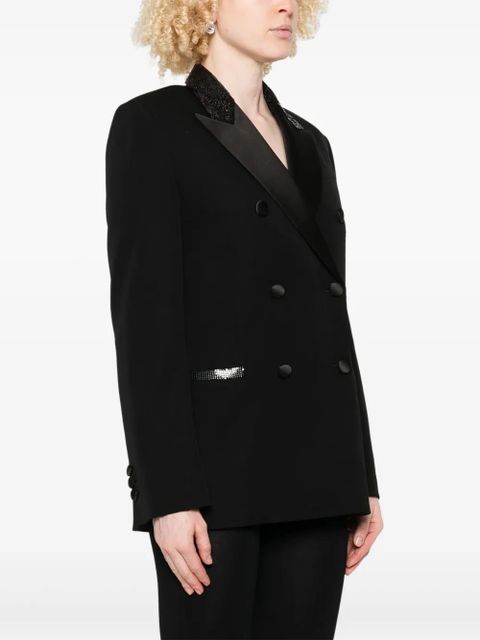 Versace sequin-embellished blazer - Black