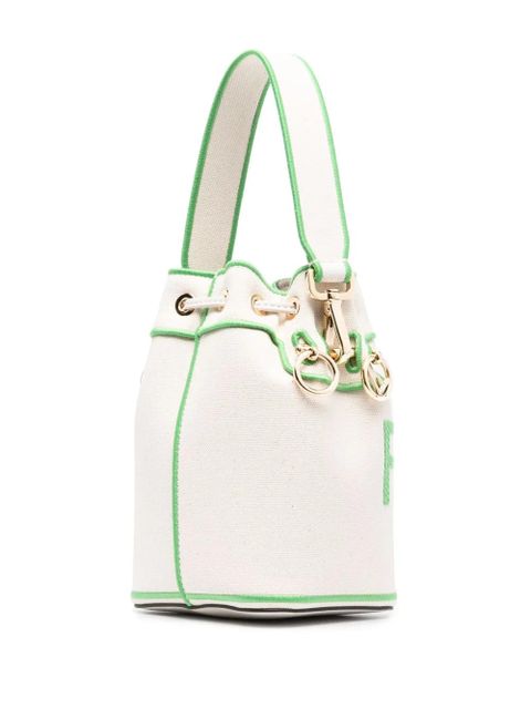 FENDI Mon Tresor canvas bucket bag - Neutrals