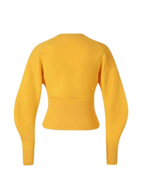 Cult Gaia zip-fastening cardigan - Yellow - zdjęcie produktu nr 2