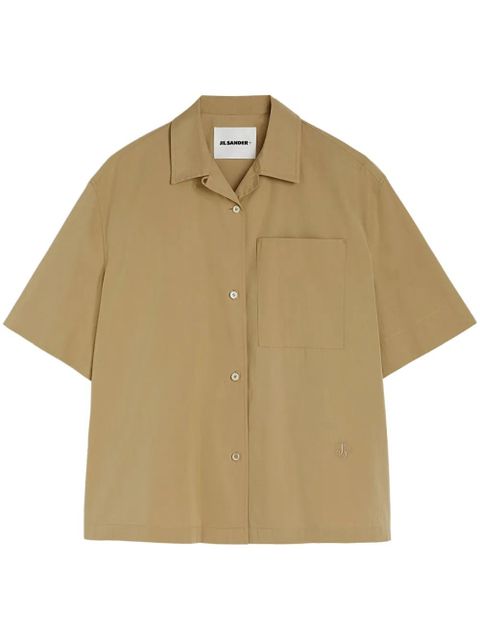 Jil Sander crop-sleeves shirt - Neutrals - zdjęcie produktu nr 1