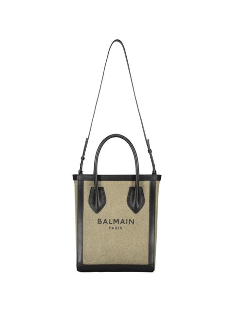 Balmain logo tote bag - Green