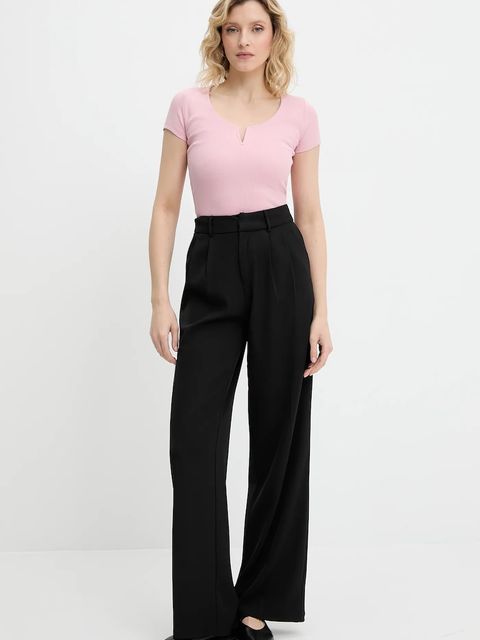 Answear.LAB t-shirt damski kolor różowy