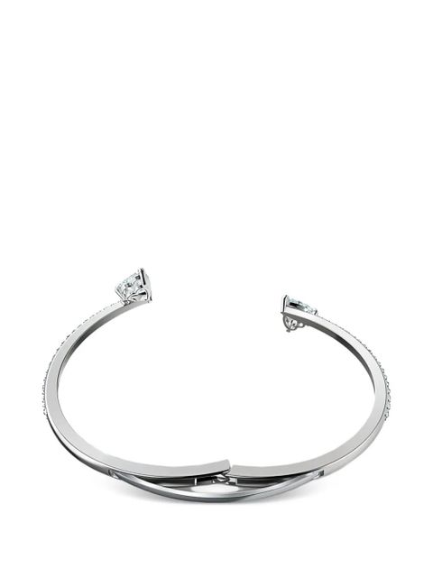 Swarovski heart crystal bracelet - Silver