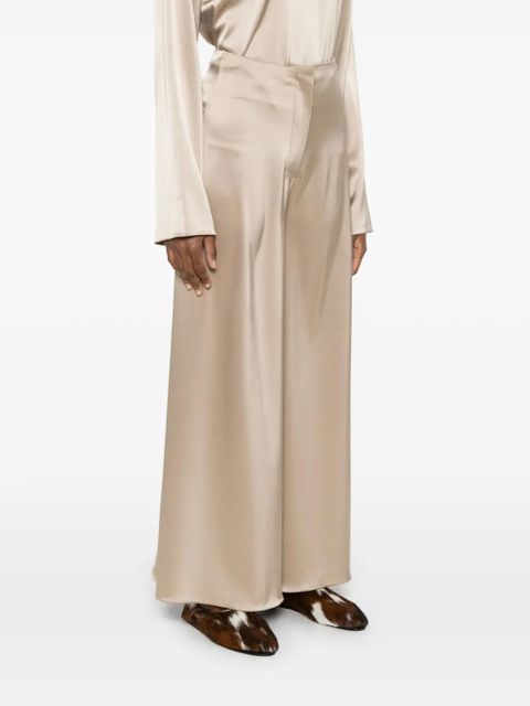 Nanushka satin trousers - Neutrals