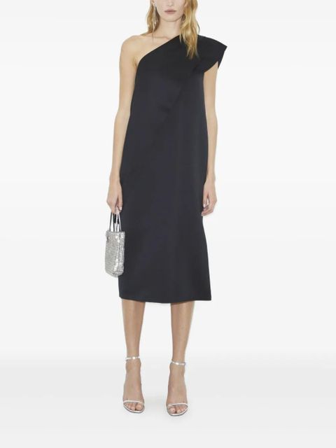 Tory Burch one-shoulder midi dress - Black