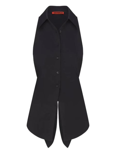 Simon Miller Loch button-up top - BLACK - zdjęcie produktu nr 1