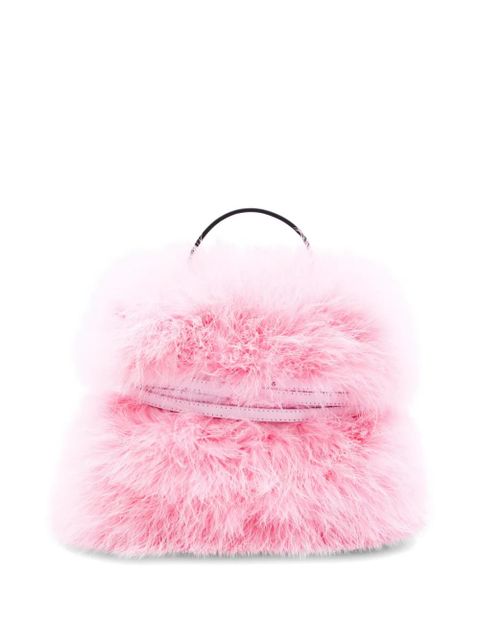 Moschino feather buckled tote bag - Pink - zdjęcie produktu nr 2