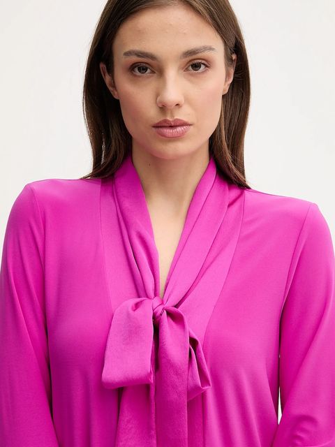 Joseph Ribkoff bluzka damska kolor różowy gładka 253003